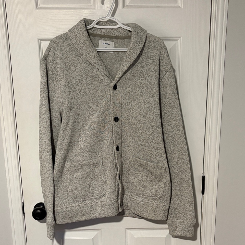 Old Navy Heather Gray Knit Sweater